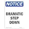 Signmission OSHA Notice, 7" Height, Dramatic Step Down Sign, 7" X 5", Portrait OS-NS-D-57-V-11541 - alternate 1